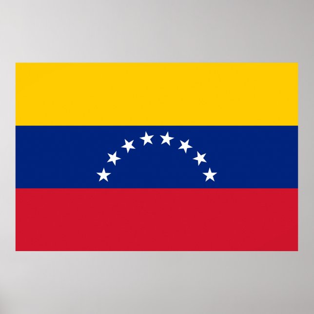 Fahne Venezuela Poster (Vorne)