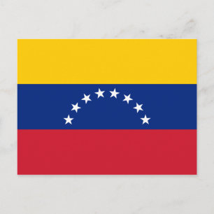 Fahne Venezuela Postkarte