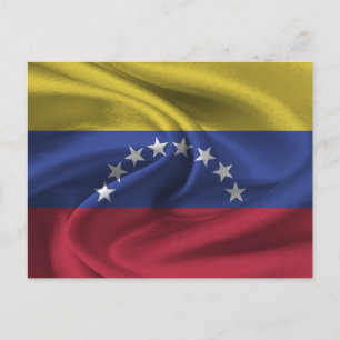 Fahne Venezuela Postkarte