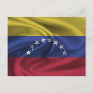 Fahne Venezuela Postkarte