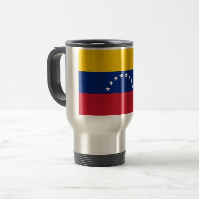 Fahne Venezuela Reisebecher (Vorderseite Links)