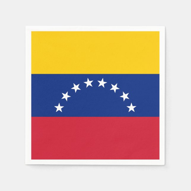 Fahne Venezuela Serviette (Vorderseite)