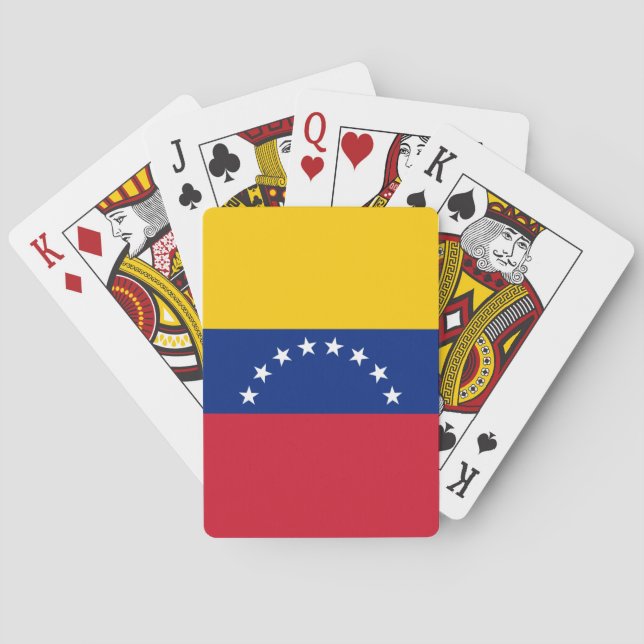 Fahne Venezuela Spielkarten (Rückseite)
