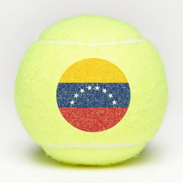Fahne Venezuela Tennisbälle (Vorderseite)
