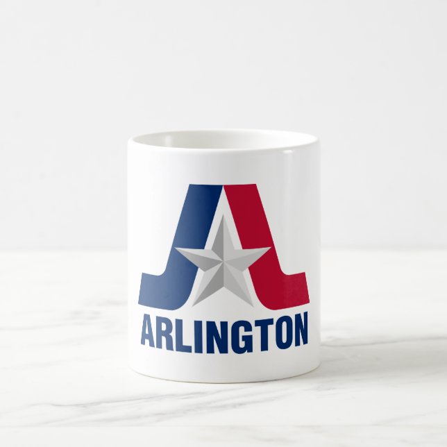 Fahne von Arlington, Texas Coffee Tasse (Mittel)
