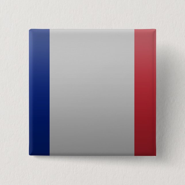 Fahne von Frankreich Button (Vorderseite)