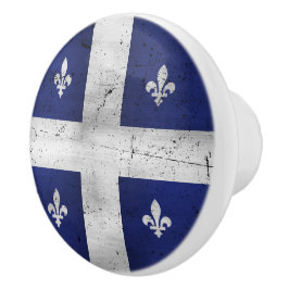 Fahne von Quebec erodierter grunger Stil Keramikknauf