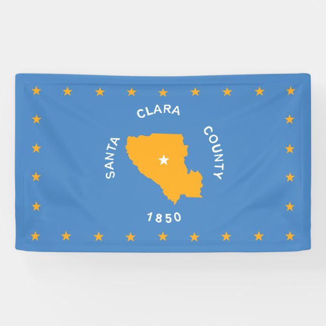 Fahne von Santa Clara (US-Landkreis, Kalifornien) Banner (Horizontal)