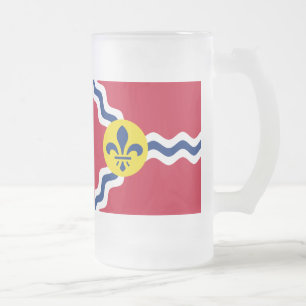 Fahne von St. Louis, Missouri, Tasse für Mattiert
