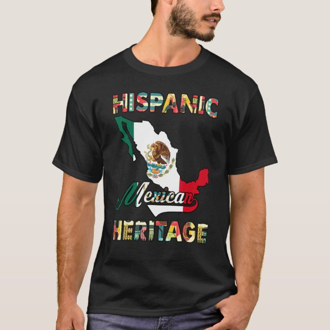Fahne zum mexikanischen Kulturerbe T-Shirt (Vorderseite)