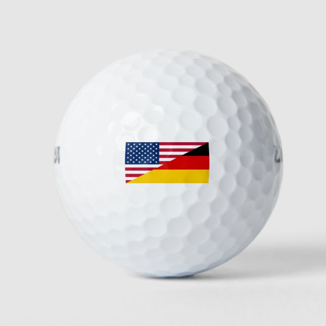 Fahne zum US-amerikanischen Stolz Golfball (Vorderseite)