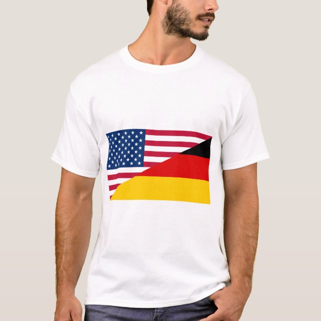 Fahne zum US-amerikanischen Stolz T-Shirt (Vorderseite)
