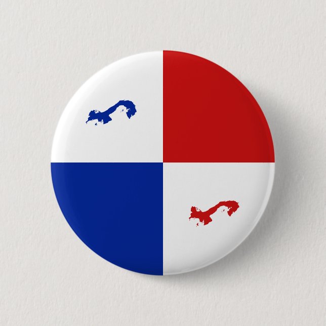 Fahnen-Knopf Panamas Fisheye Button (Vorderseite)