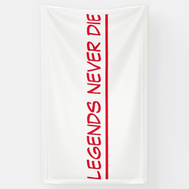 Fahnenlegenden die nie banner (Vertikal)