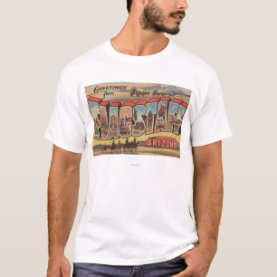 Fahnenmast, Arizona - große Buchstabe-Szenen T-Shirt