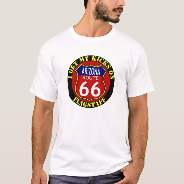 FAHNENMAST-ARIZONA-T - SHIRT DES WEG-66 (Vorderseite)