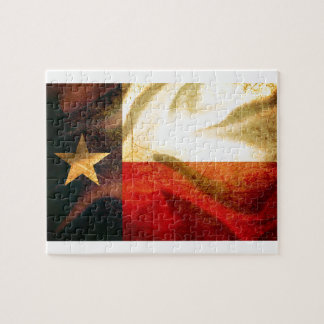 Fahnenschwenkende Seide Texas Puzzle
