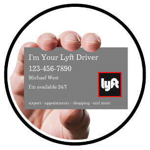 Fahrdienst-Taxifahrer Modern B Visitenkarte