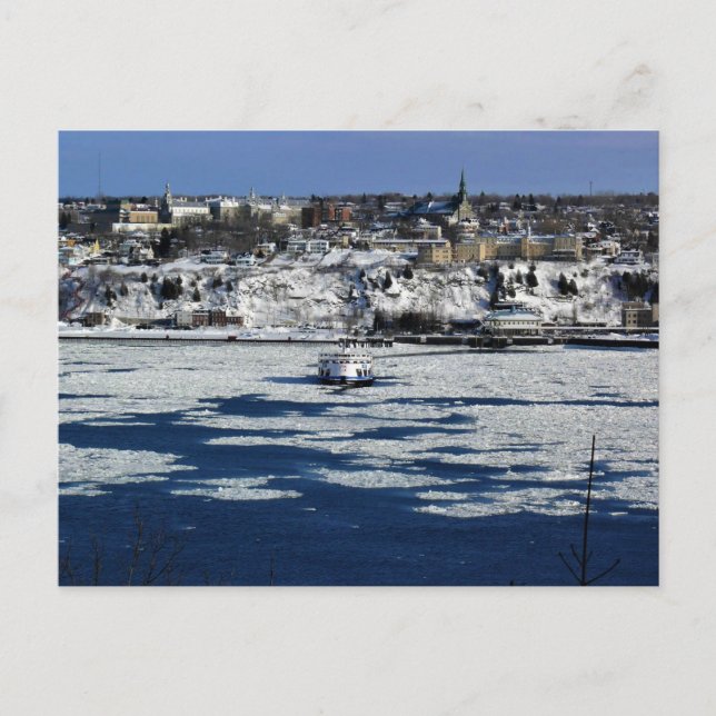 Fähre am Saint Lawrence River, Quebec Postkarte (Vorderseite)