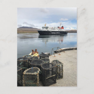 Fähre auf dem Weg nach Islay in Schottland Postkarte