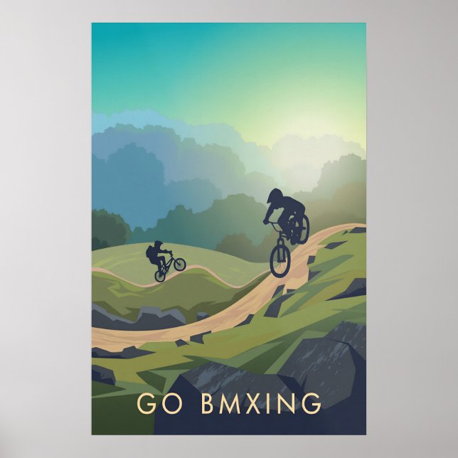 Fahre BMX Reisen Poster (Vorne)