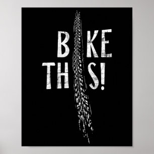 Fahre Dieses! Reifen Spuren Dirtbike Mountainbike Poster
