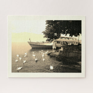 Fähre in Vevey, Genfersees Puzzle
