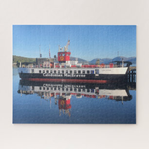 Fähre Loch Riddon, festgemacht in Rothesay, Schott Puzzle