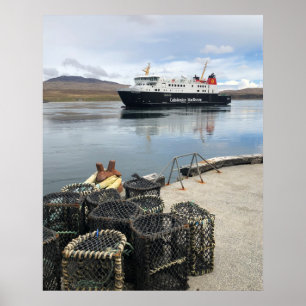 Fähre nach Islay in Schottland Poster