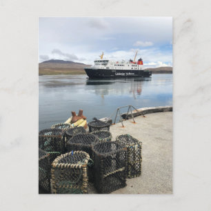 Fähre nach Islay in Schottland Postkarte