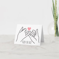Fahre oder Die Pinkie Promise Card