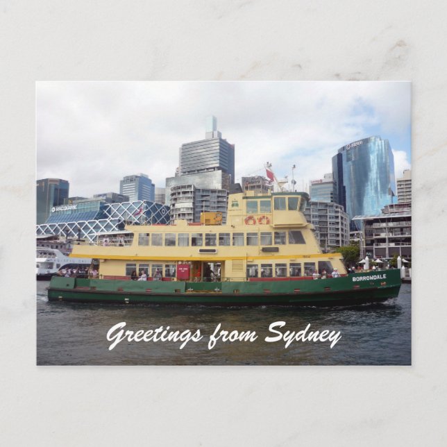 Fähre Sydney Postkarte (Vorderseite)