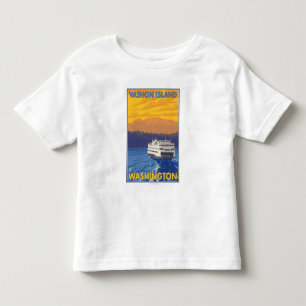 Fähre und Berge - Vashon Insel, Kleinkind T-shirt