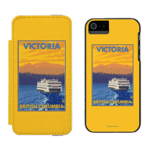 Fähre und Berge - Victoria, BC Kanada Incipio Watson™ iPhone 5 Geldbörsen Hülle
