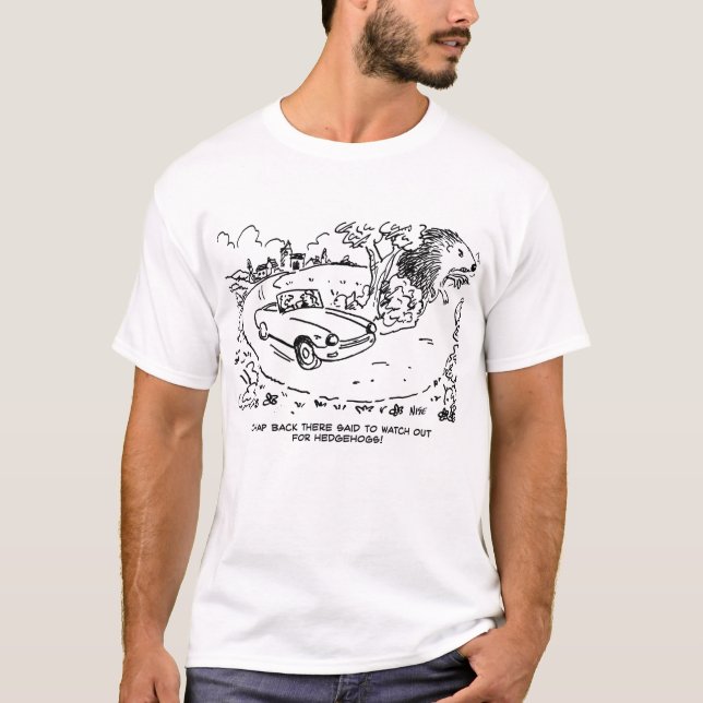 Fahren auf dem Land. Besitzer eines Sportwagens T-Shirt (Vorderseite)