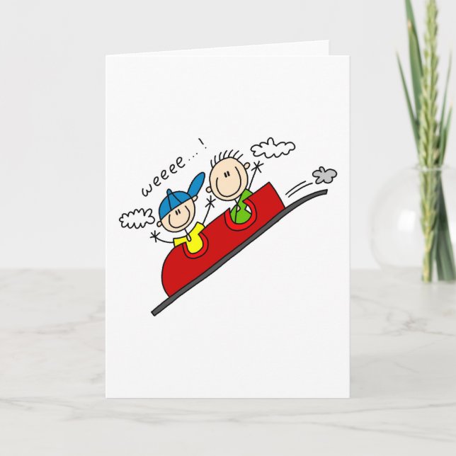 Fahren der Rollercoaster-Karte Karte (Vorderseite)