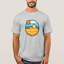 Fahren die Art des Flecken-K-12 Ski T-Shirt