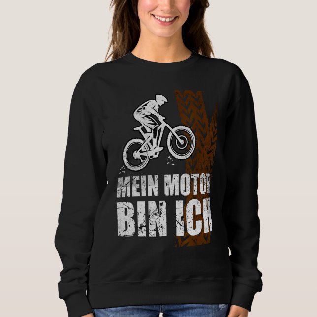 Fahren meinen Motor Ich brauche kein E Fahrrad C Sweatshirt (Vorderseite)
