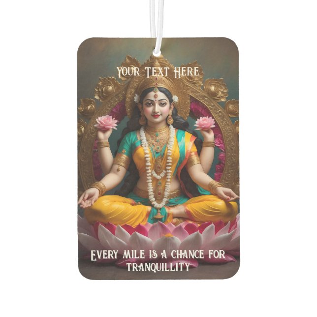 Fahren mit friedlichem Geist Autolufterfrischer (Rückseite)