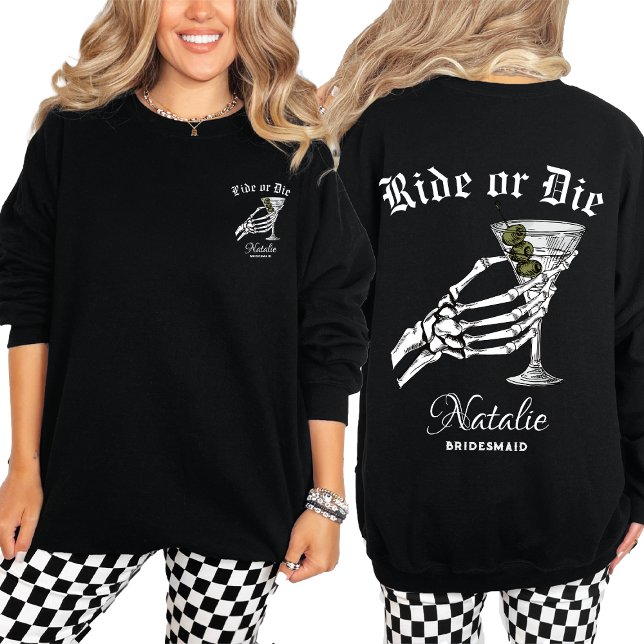 Fahren oder Die bis zum Tod machen wir Party Bache Sweatshirt (Von Creator hochgeladen)