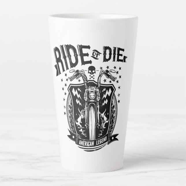 Fahren oder Die Motorrad Milchtasse (Vorderseite)