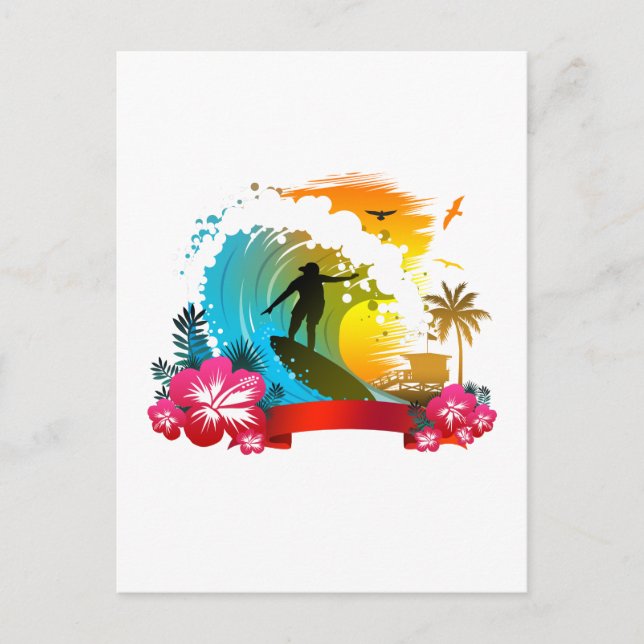 Fahren Postkarte (Vorderseite)