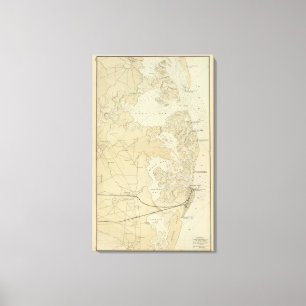 Fahren Sie Abschnitt Tuckerton zur Absecon Leinwanddruck