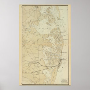 Fahren Sie Abschnitt Tuckerton zur Absecon Poster