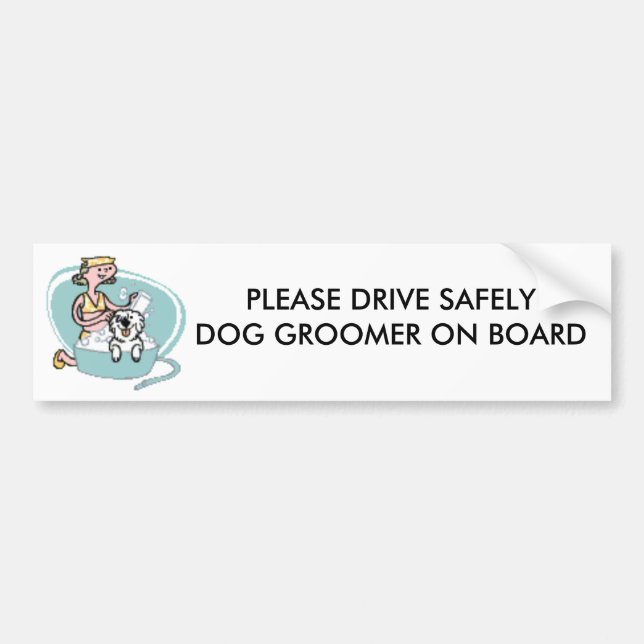 FAHREN SIE BITTE SICHER HUND GROO… AUTOAUFKLEBER (Vorne)