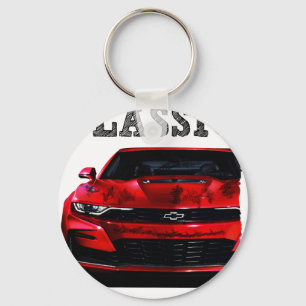 Fahren Sie den klassischen Chevrolet Camaro Schlüsselanhänger