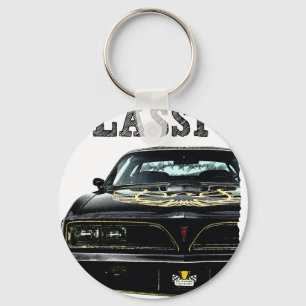 Fahren Sie den klassischen Pontiac Firebird Schlüsselanhänger