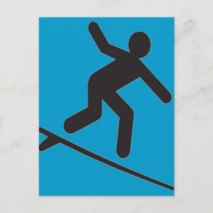 FAHREN SIE DEN WAVE-CARTOON POSTKARTE