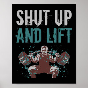 Fahren Sie die Motivierend Fitness für Gymnastik h Poster