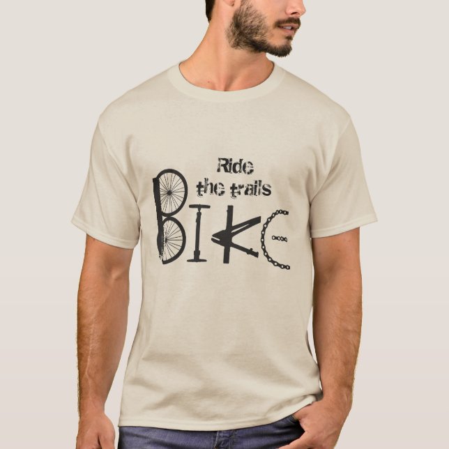 Fahren Sie die Schwanz Zitat Graffiti aus Fahrradt T-Shirt (Vorderseite)